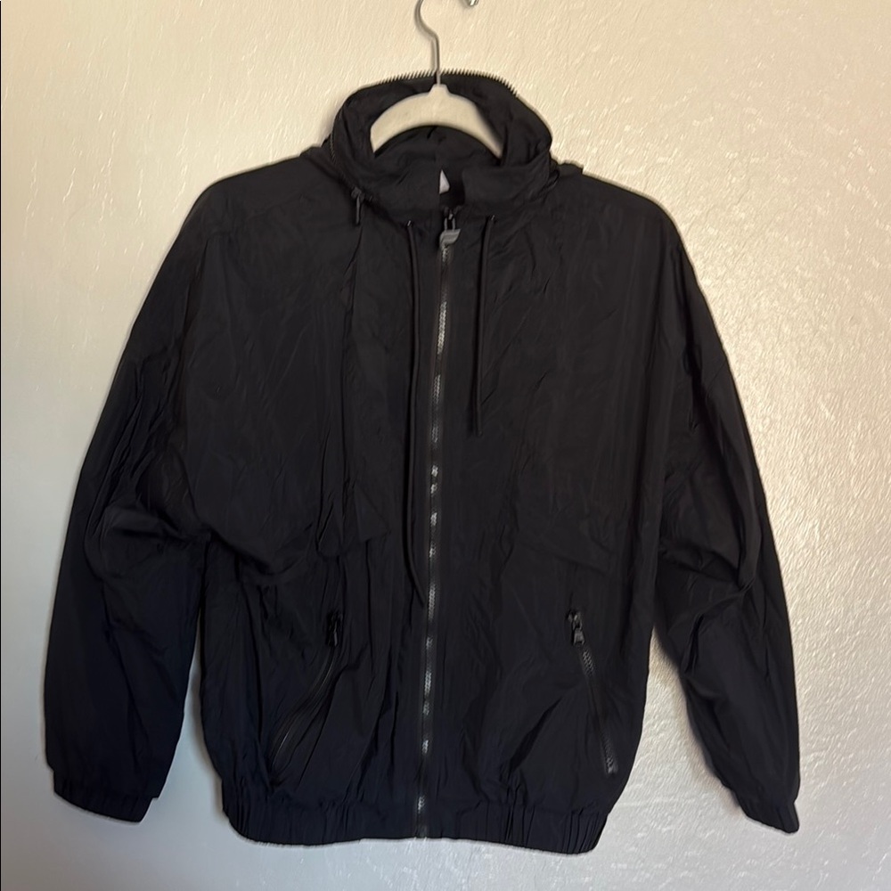 Fabletics Black Lightweight Windbreaker Jacket